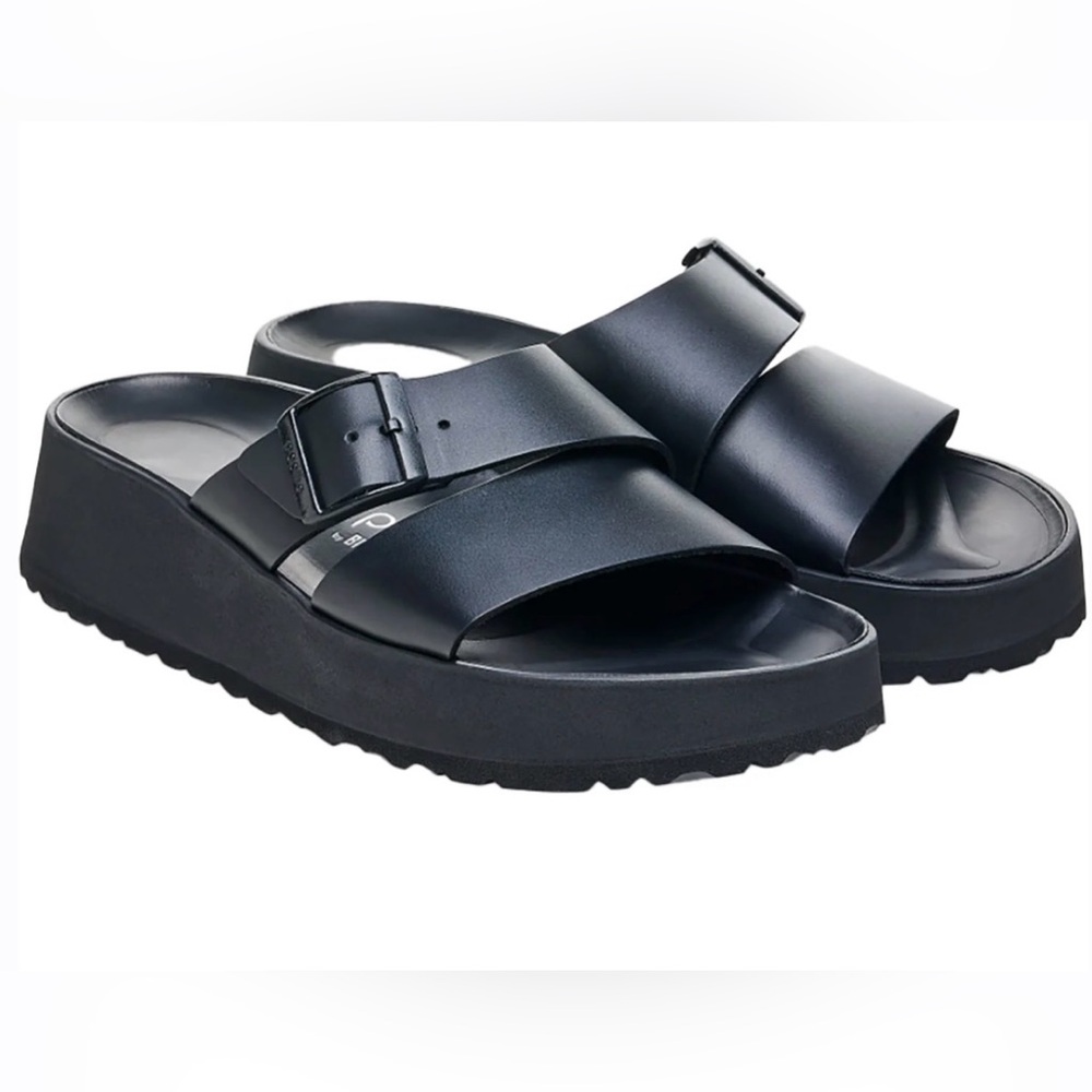 Women’s Birkenstock Papillio Almina Black Leather Sandals size 38